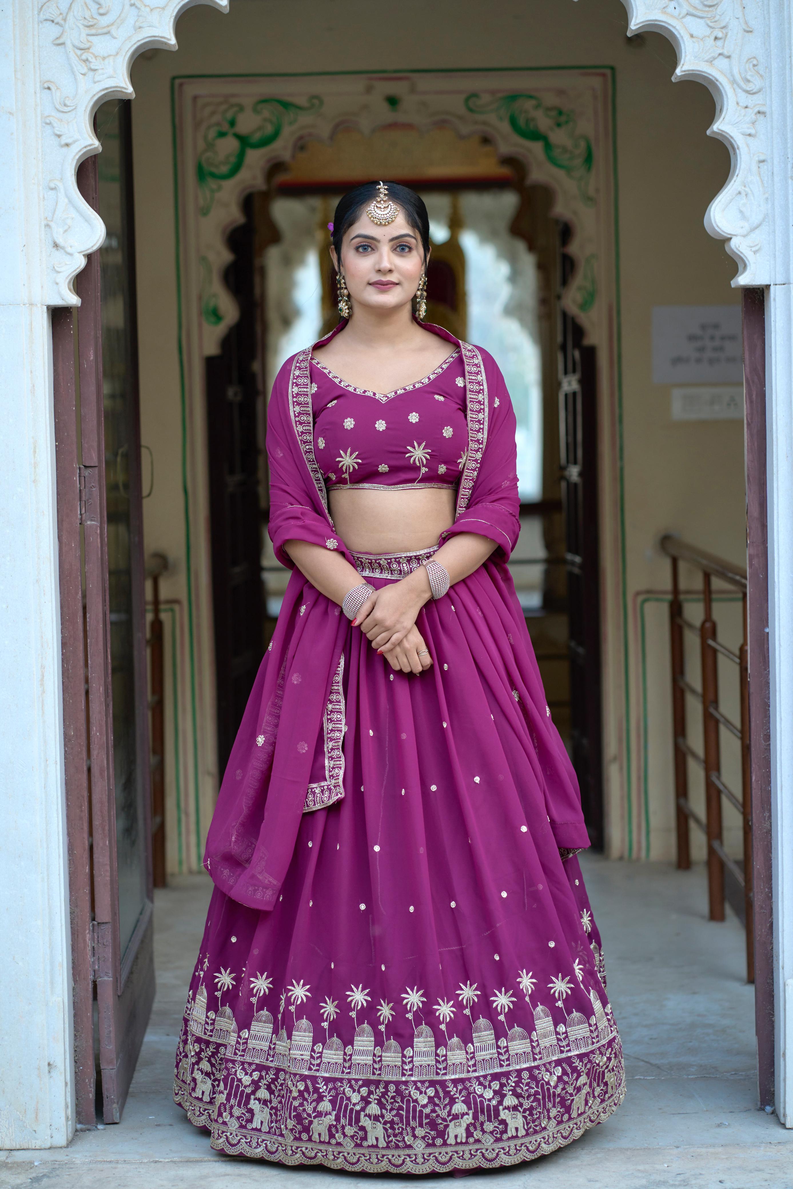 Modern Embroidery Lehenga Choli