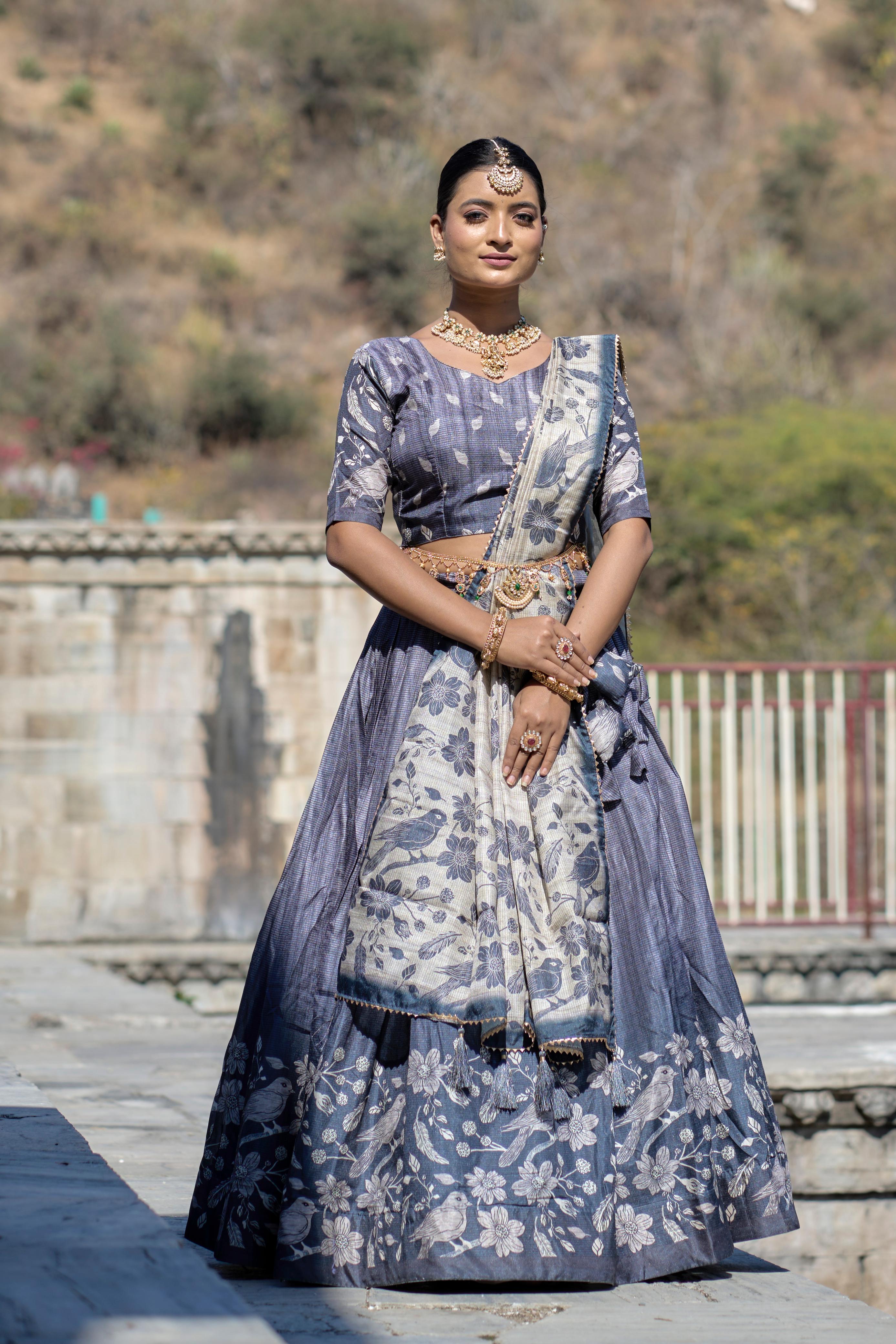 Designer Kalamkari Lehenga Choli