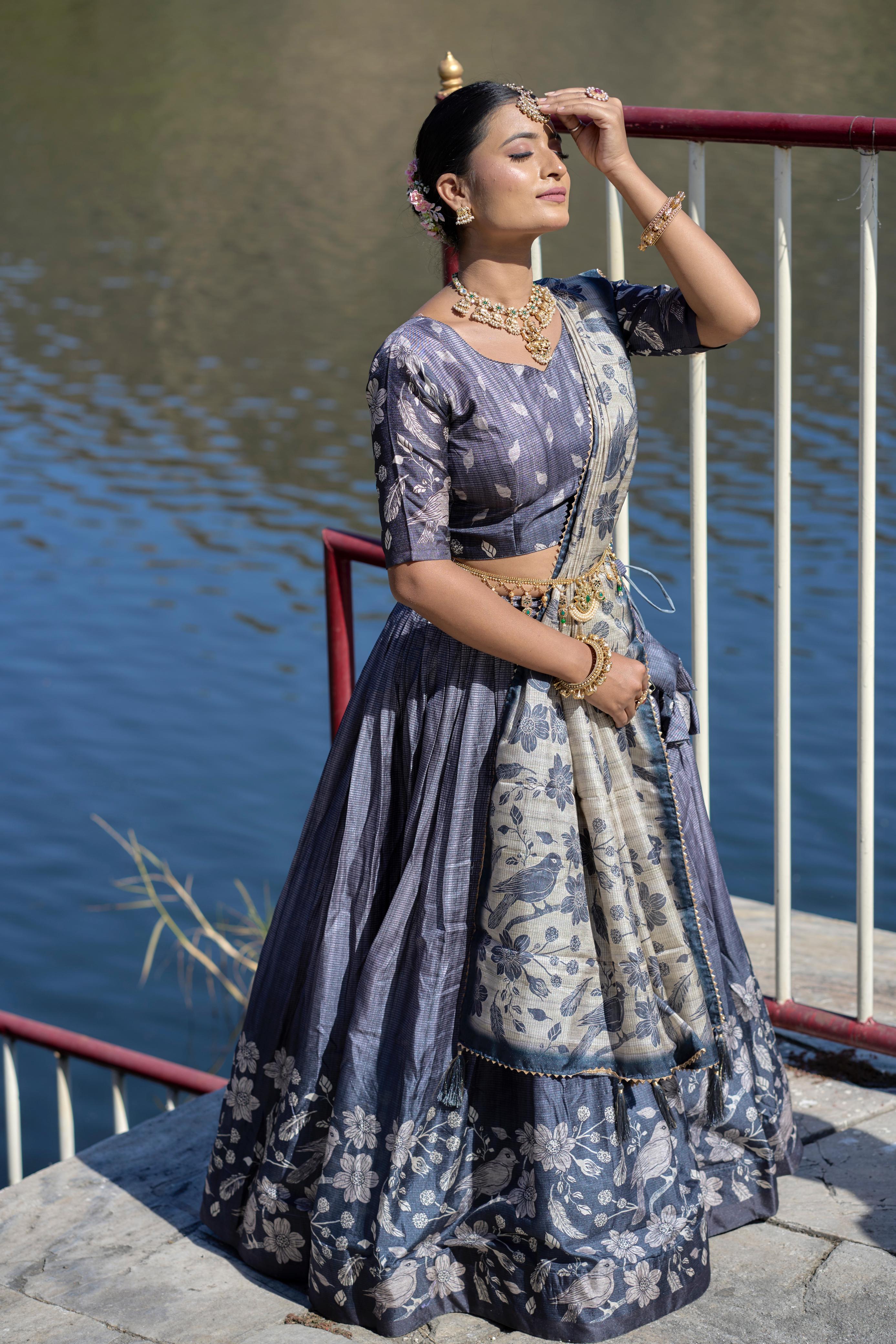 Designer Kalamkari Lehenga Choli