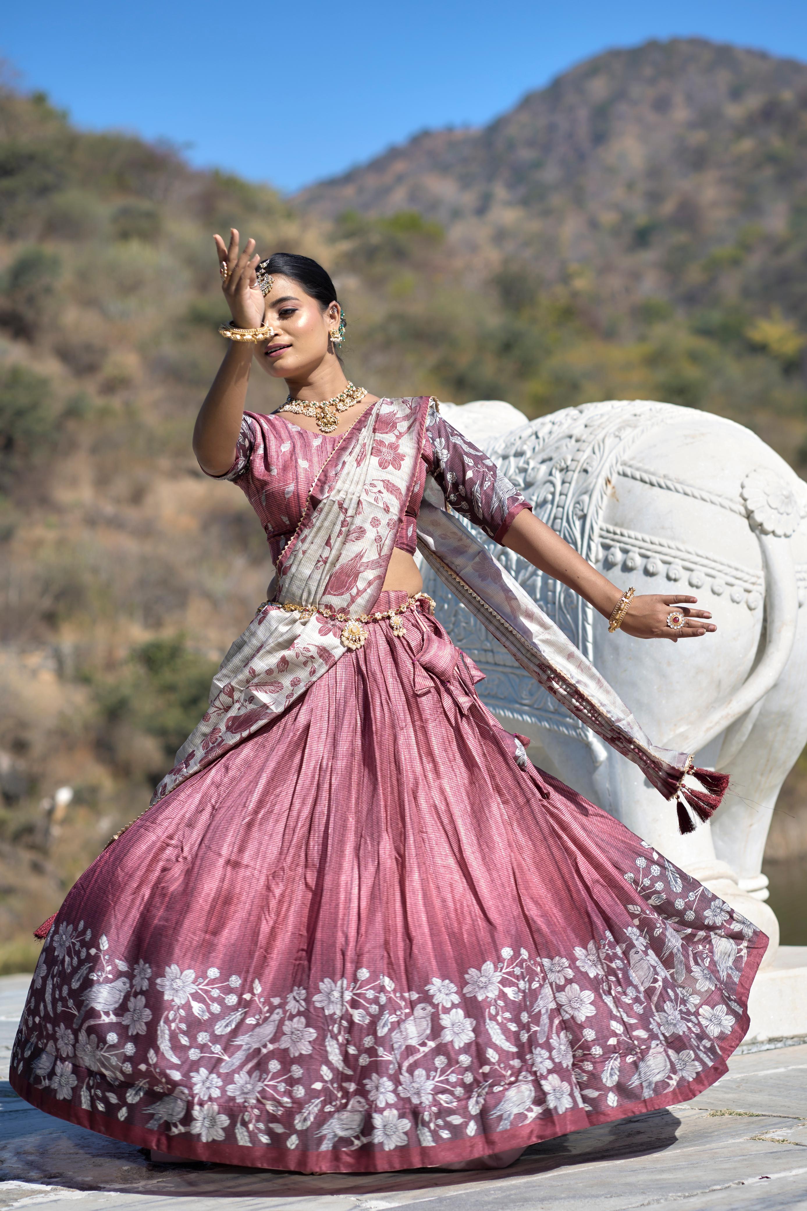 Designer Kalamkari Lehenga Choli