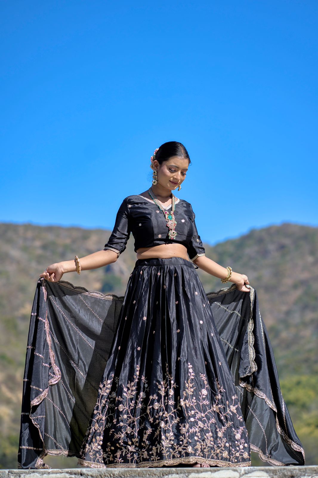 Indian Kalamkari Designer Lehenga
