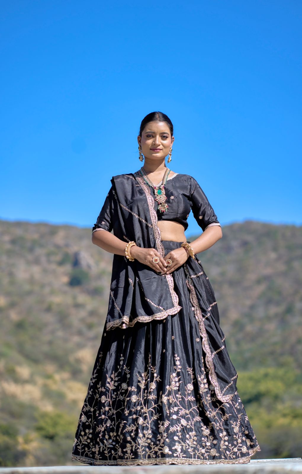 Indian Kalamkari Designer Lehenga