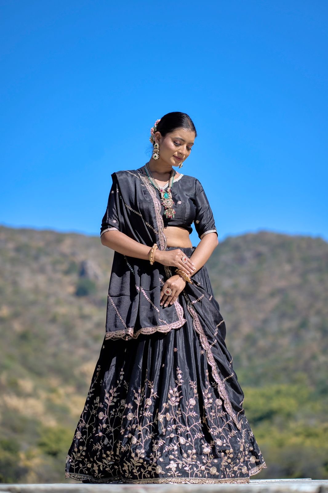 Indian Kalamkari Designer Lehenga