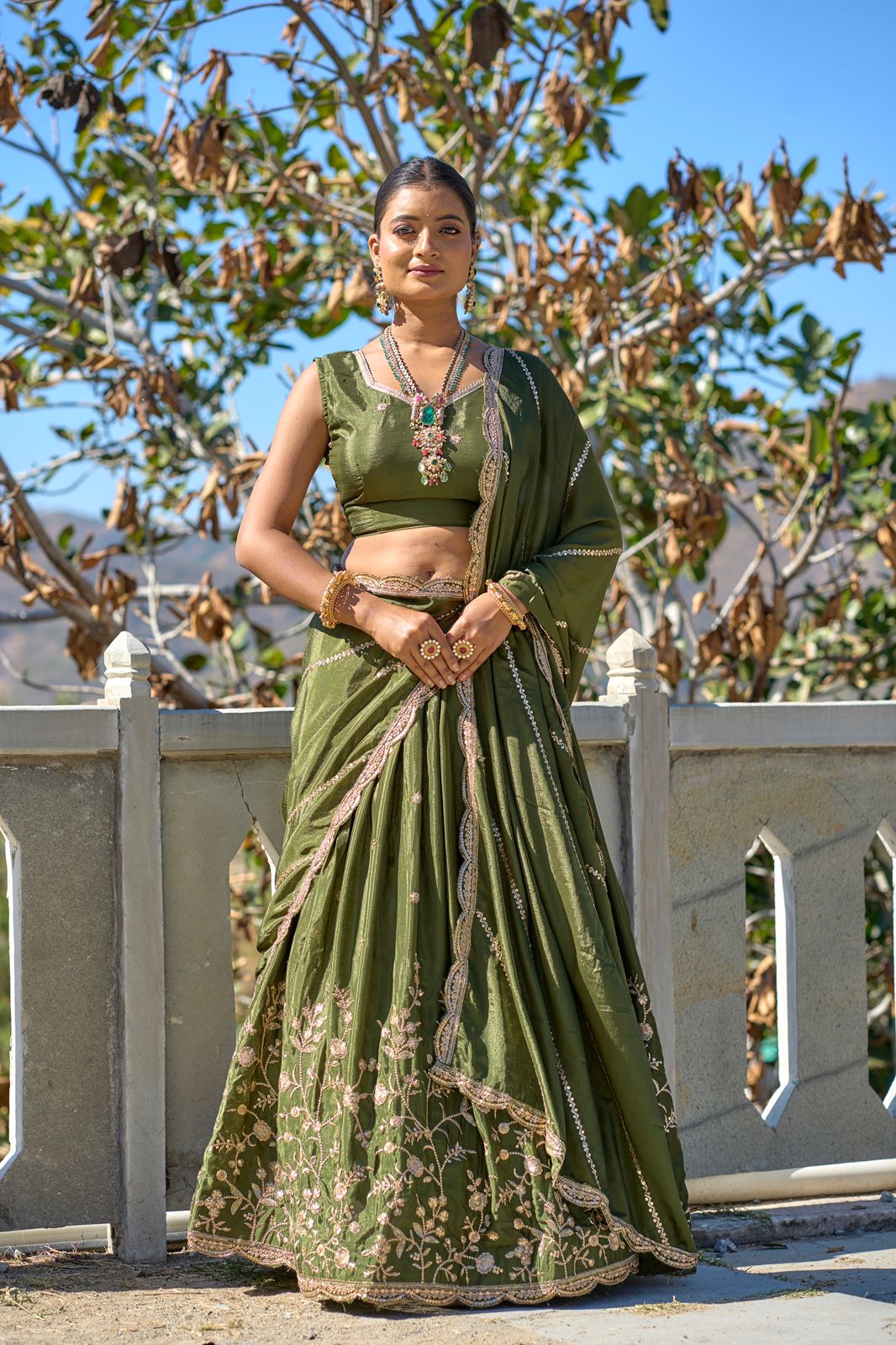 Indian Kalamkari Designer Lehenga