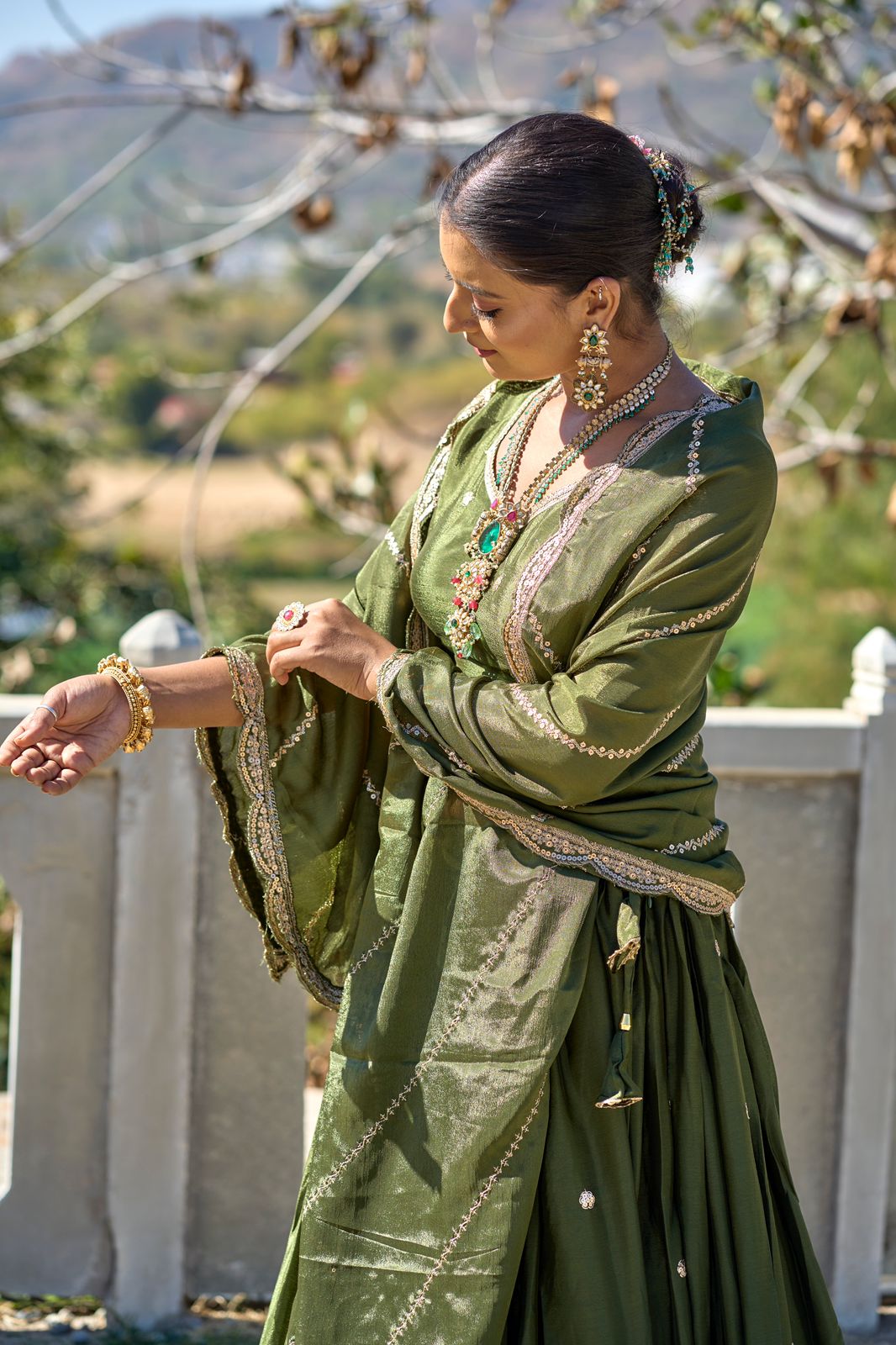 Indian Kalamkari Designer Lehenga