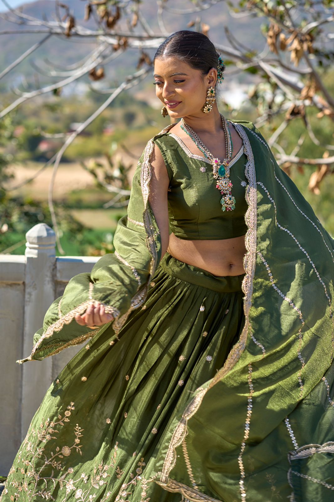Indian Kalamkari Designer Lehenga