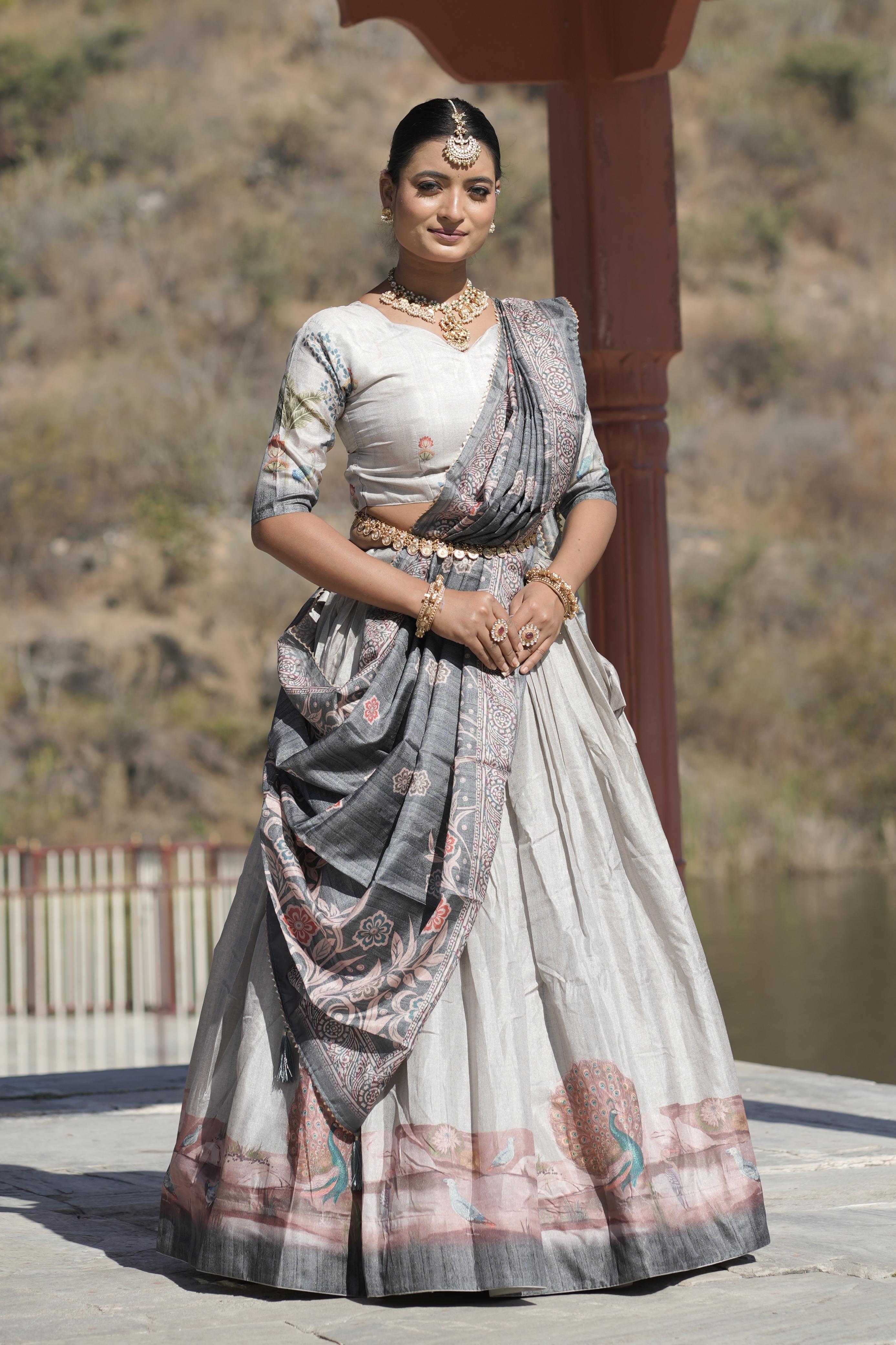 Kalamkari Lehenga Choli for Majestic Look