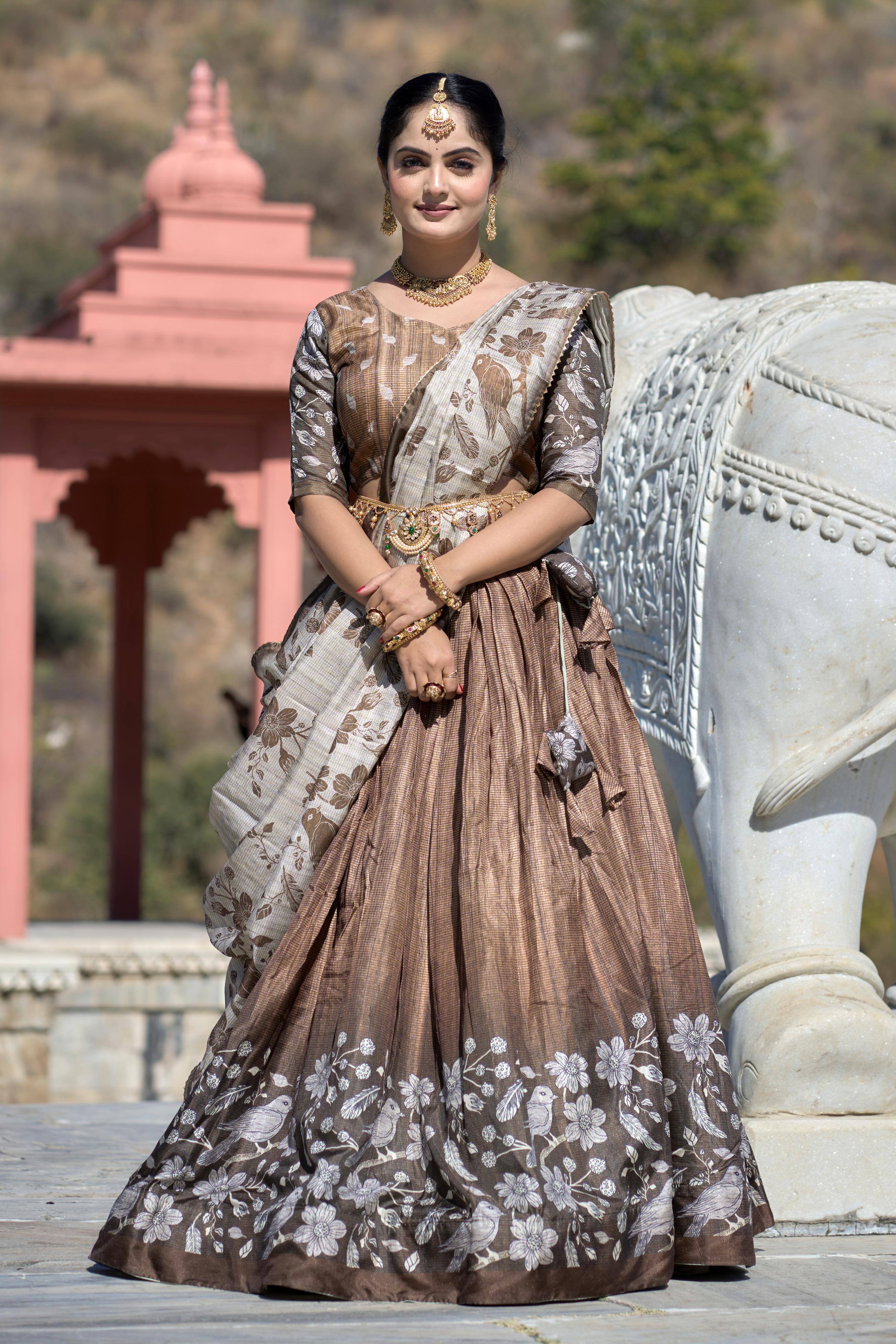 Designer Kalamkari Lehenga Choli