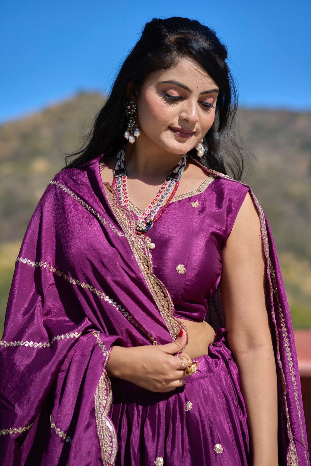 Indian Kalamkari Designer Lehenga