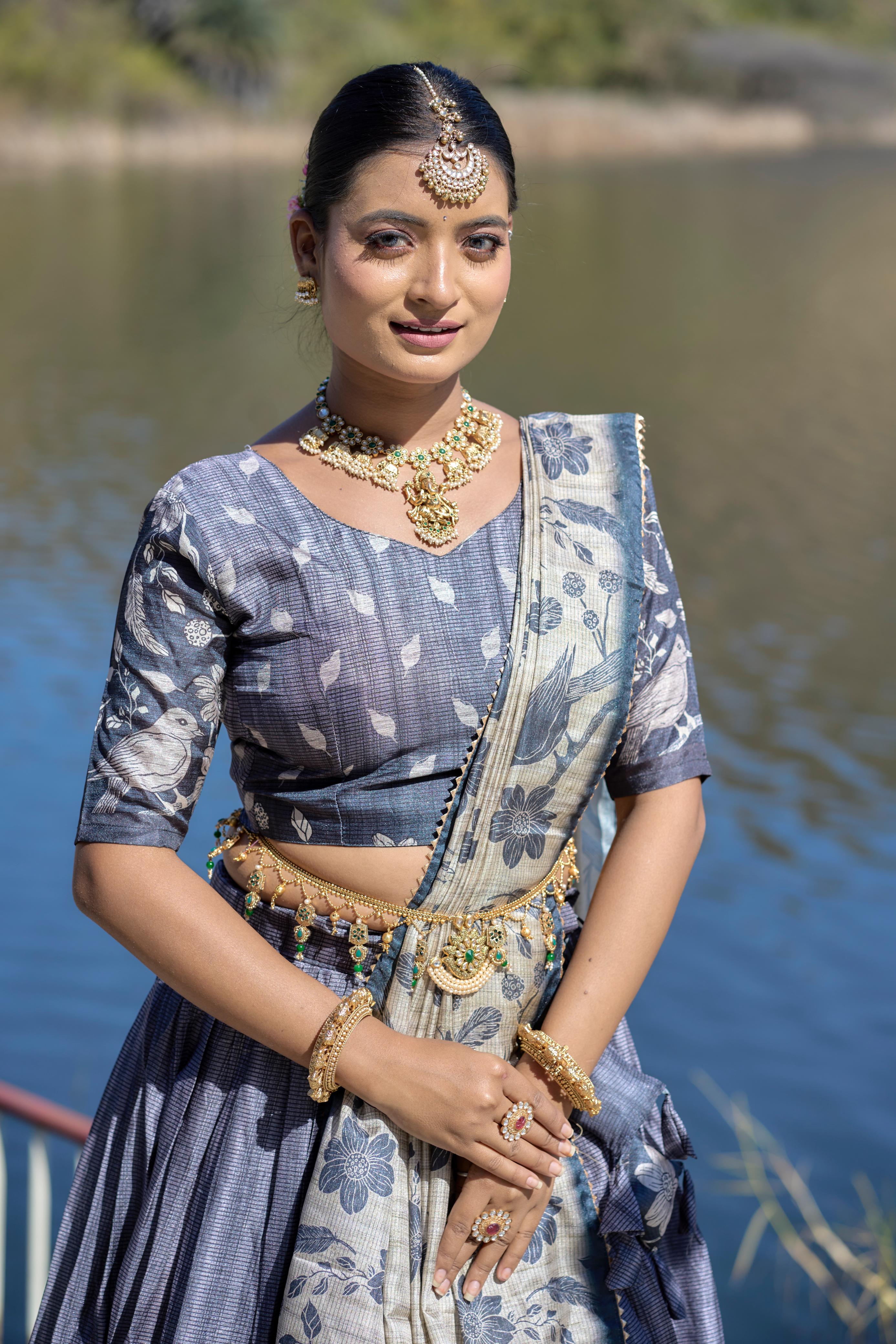 Designer Kalamkari Lehenga Choli