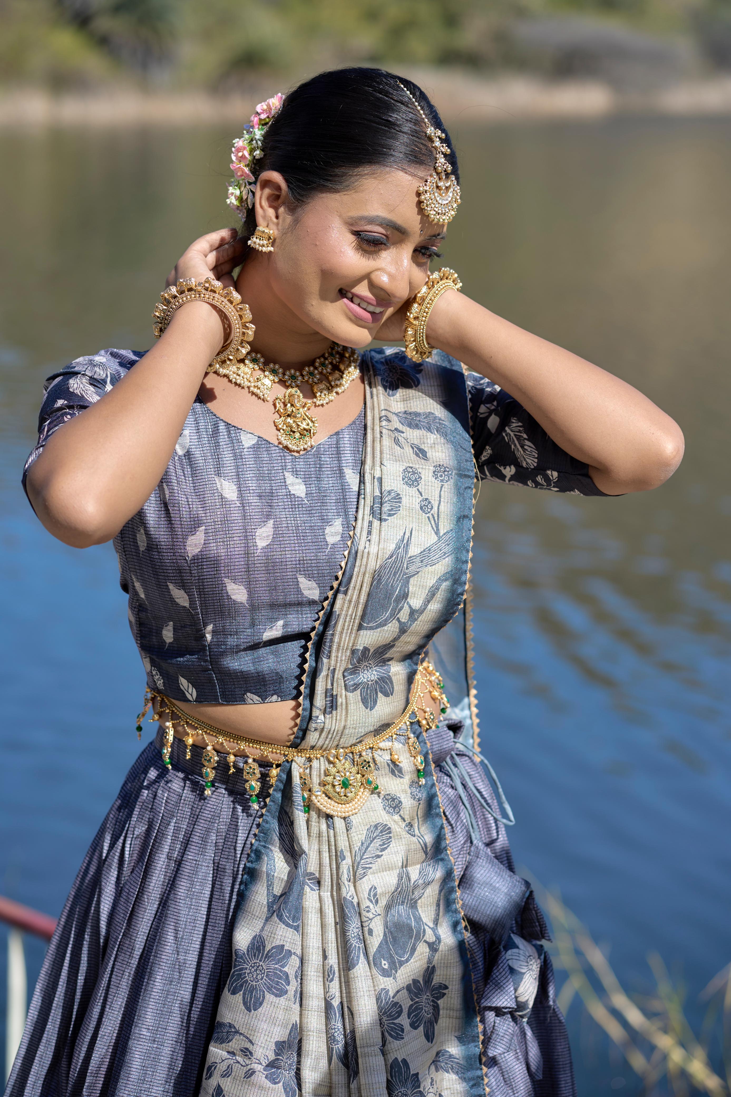 Designer Kalamkari Lehenga Choli