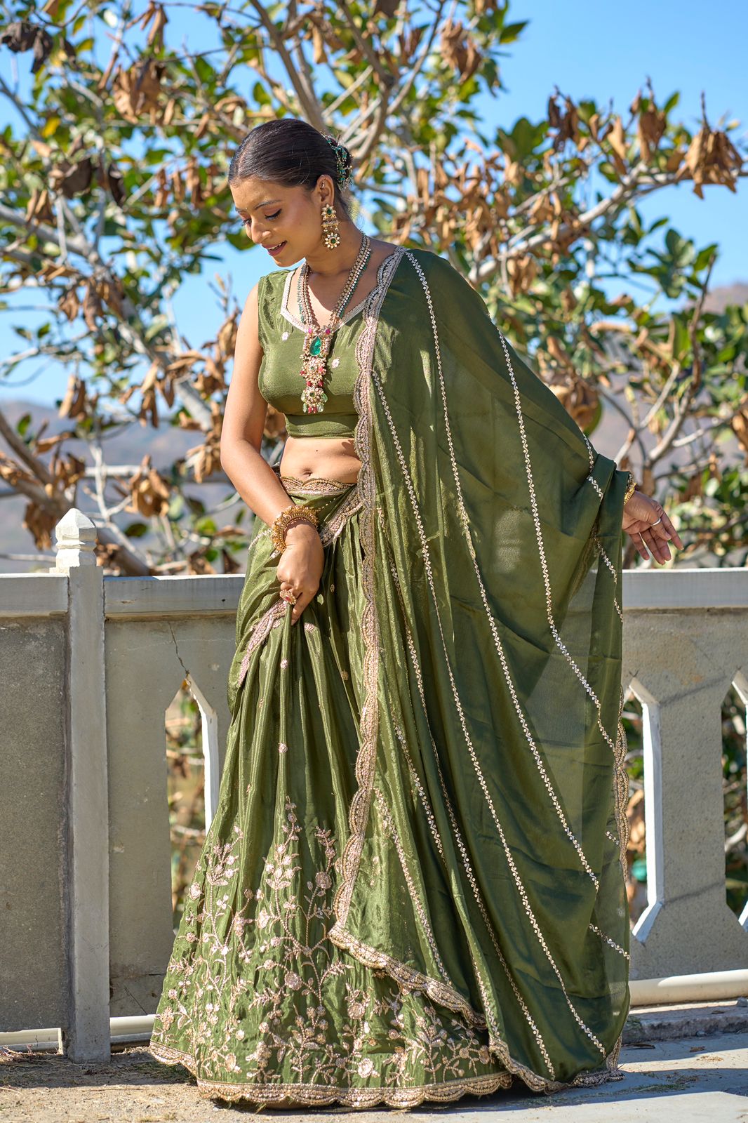 Indian Kalamkari Designer Lehenga